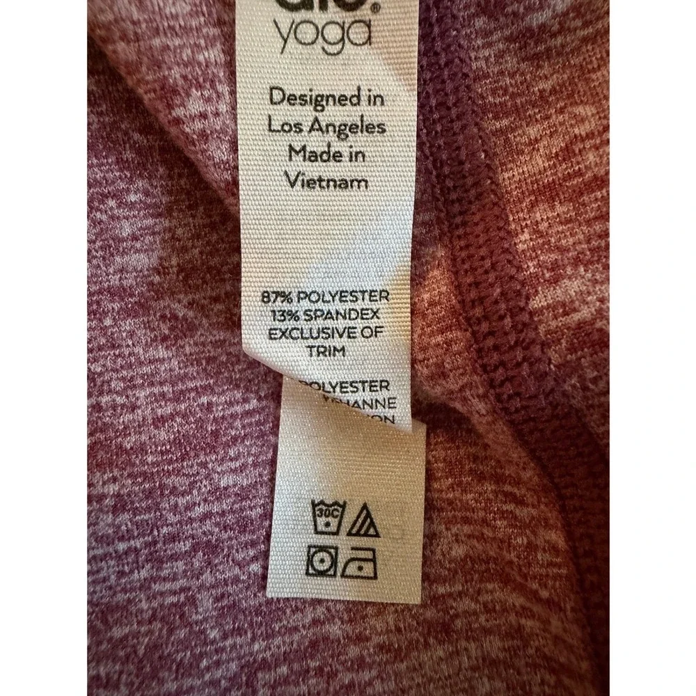 alo High Waist Alosoft Lounge Legging Parisian Pink Heather Medium